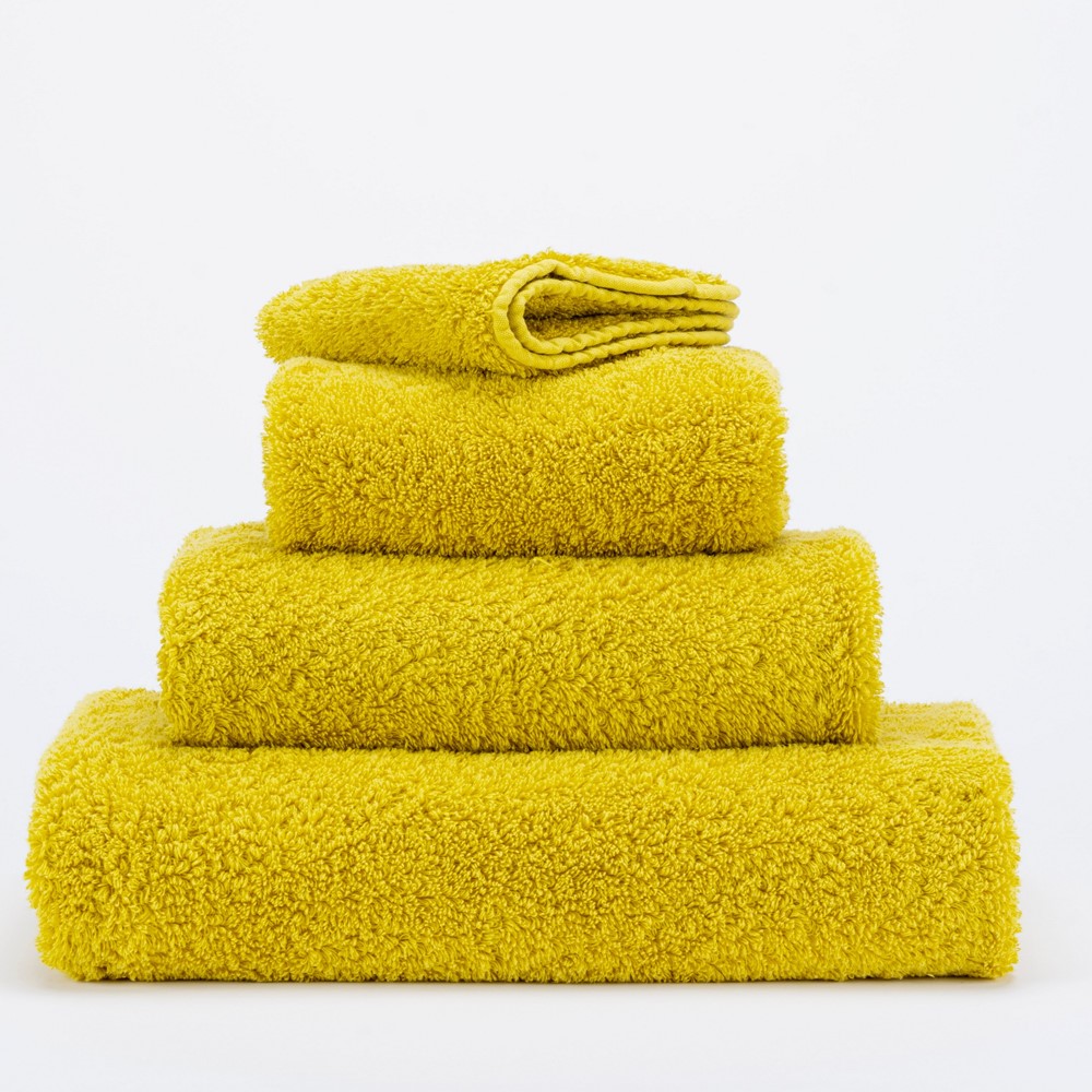 Super Pile Plain Bathroom Towels by Designer Abyss & Habidecor 278 in Yuzu Yellow